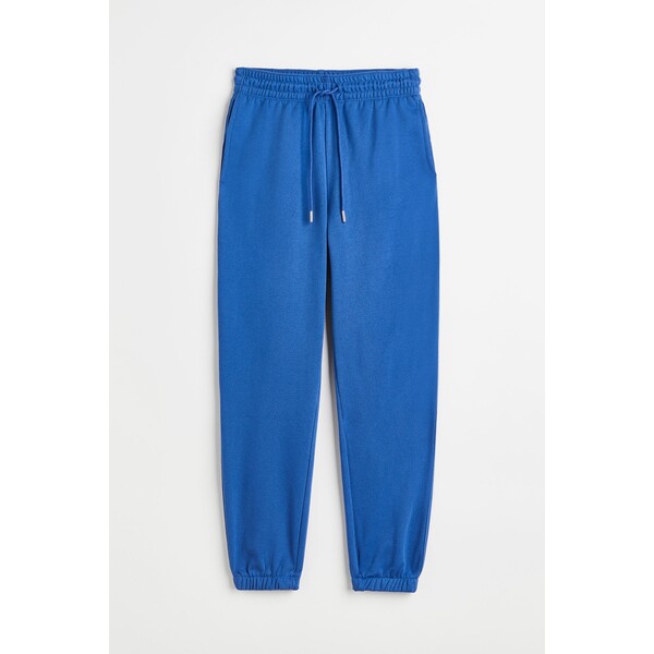 H&M Spodnie dresowe z domieszką bawełny - 0932722001 Niebieski