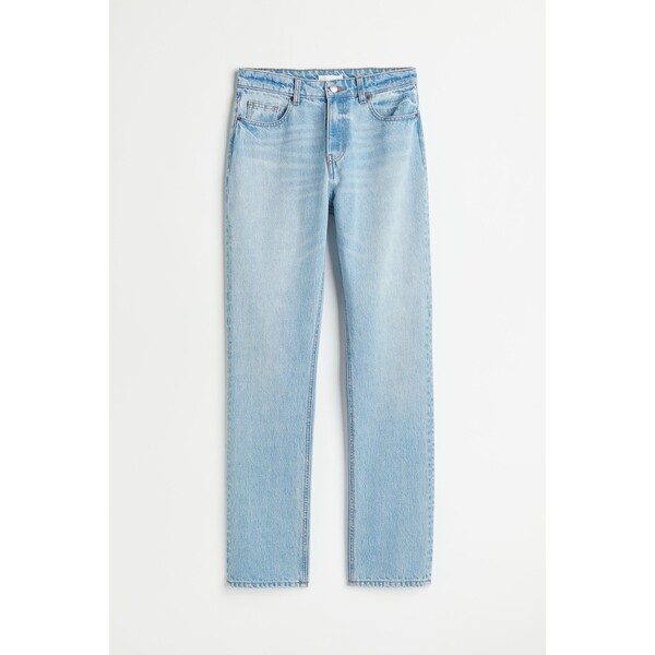 H&M Slim High Jeans - 1012259001 Jasnoniebieski denim