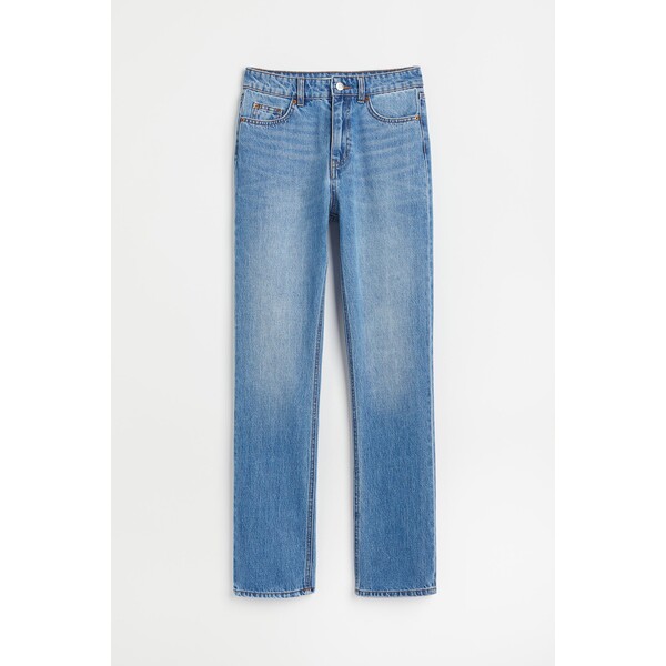 H&M Slim High Jeans - 1012259001 Niebieski