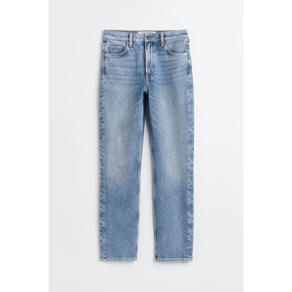 H&M Slim High Ankle Jeans - 1069416009 Niebieski denim
