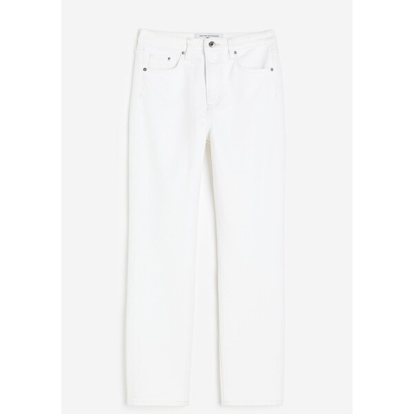 H&M Slim High Ankle Jeans - 1069416009 Biały