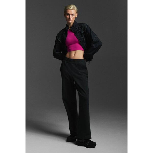 H&M Proste spodnie dresowe - 1181461002 Czarny