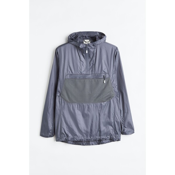 H&M Lekka kurtka anorak do biegania - Długi rękaw - Normalna długość - - ON 1132498001 Szary