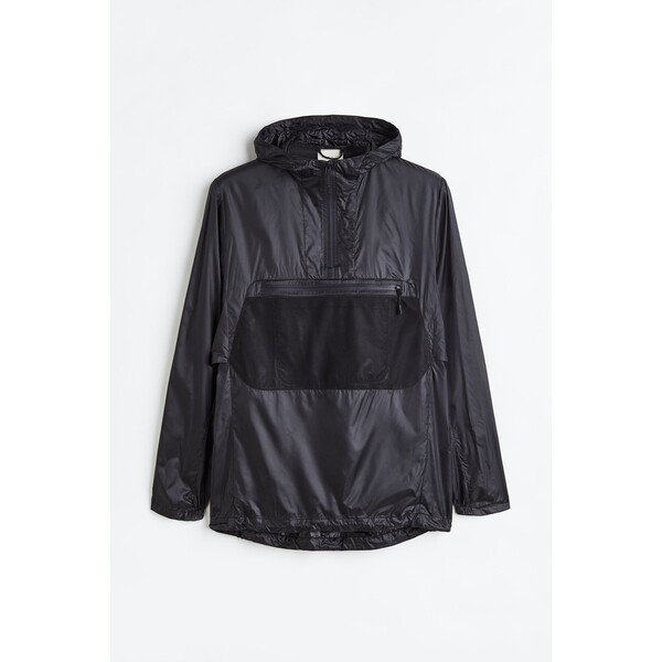 H&M Lekka kurtka anorak do biegania - Długi rękaw - Normalna długość - - ON 1132498001 Czarny