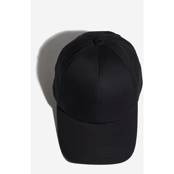 H&M Bawełniana czapka z daszkiem - 1062001004 Czarny