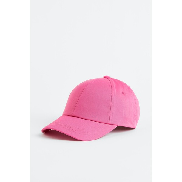 H&M Bawełniana czapka z daszkiem - 1062001004 Różowy