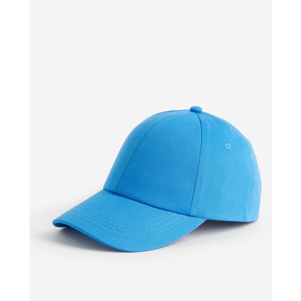 H&M Bawełniana czapka z daszkiem - 1062001004 Jaskrawoniebieski