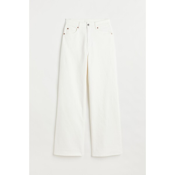 H&M Wide High Jeans - 1045459025 White
