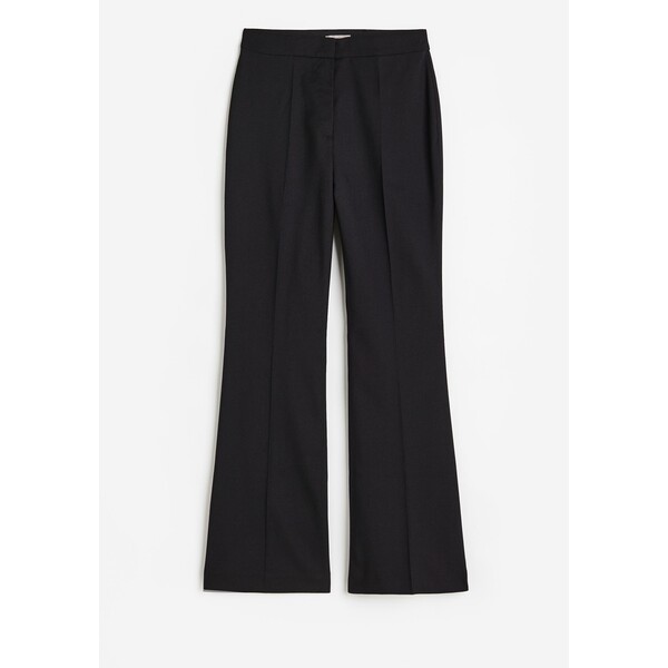 H&M Rozszerzane eleganckie spodnie - 1120174002 Czarny