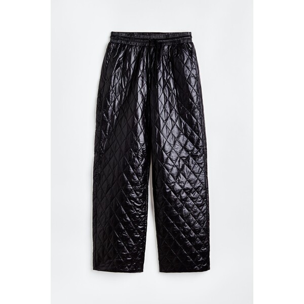 H&M Pikowane spodnie - 1117689001 Czarny