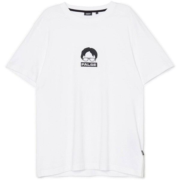 Cropp Biały t-shirt z nadukiem The Office 5081W-00X