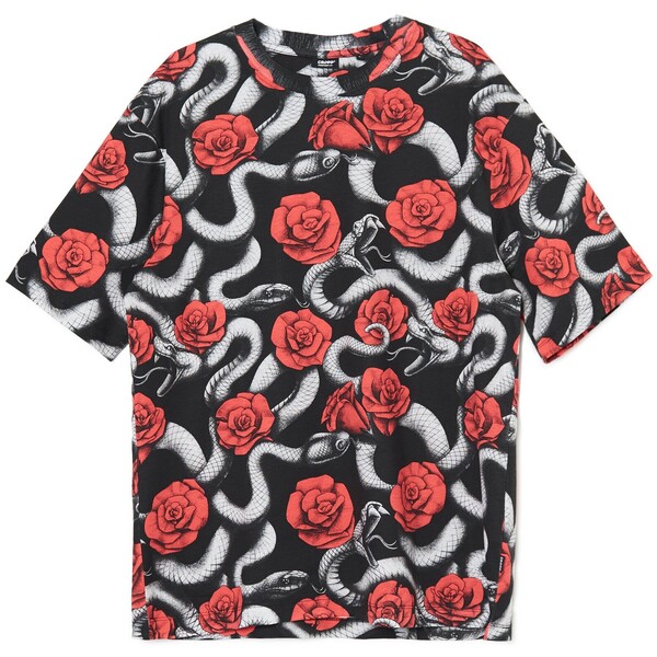 Cropp T-shirt w węże i róże 4988W-00X