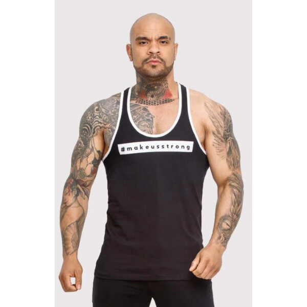 Make Us Strong Tank Top El Campo czarny