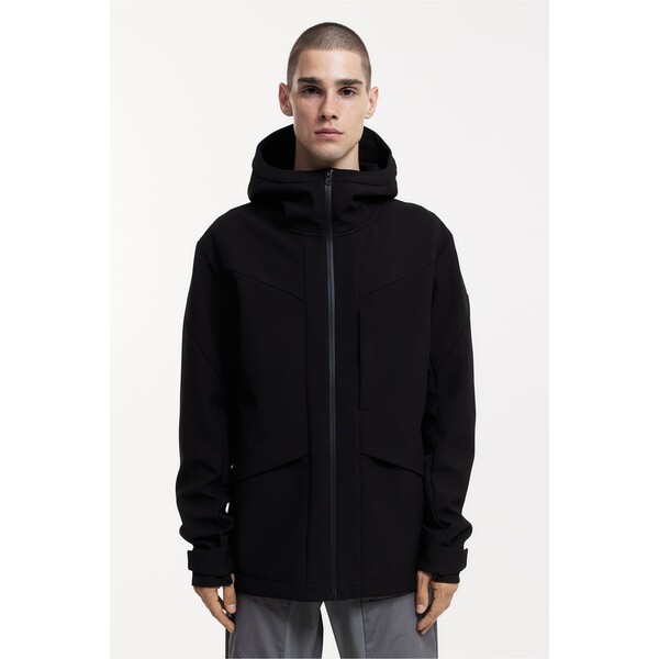 H&M Przeciwdeszczowa kurtka typu softshell - Długi rękaw - Normalna długość - - ON 1067835001 Czarny