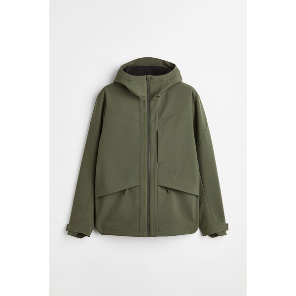 H&M Przeciwdeszczowa kurtka typu softshell - - ON 1067835002 Ciemna zieleń khaki