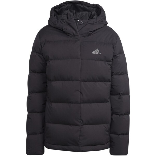 Kurtka z kapturem damska adidas HELIONIC DOWN czarna HN5641