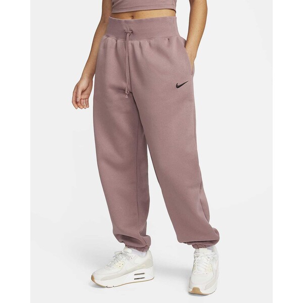 Damskie spodnie dresowe o kroju oversize z wysokim stanem Nike Sportswear Phoenix Fleece DQ5887-208