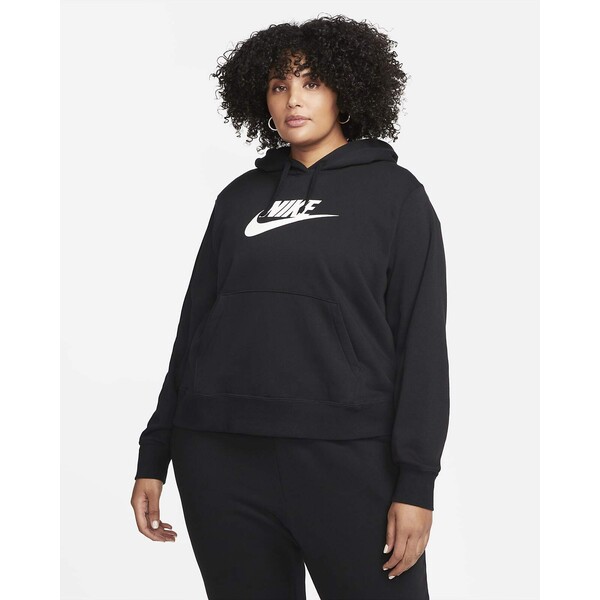 Damska bluza z kapturem (duże rozmiary) Nike Sportswear Club Fleece DV5091-010