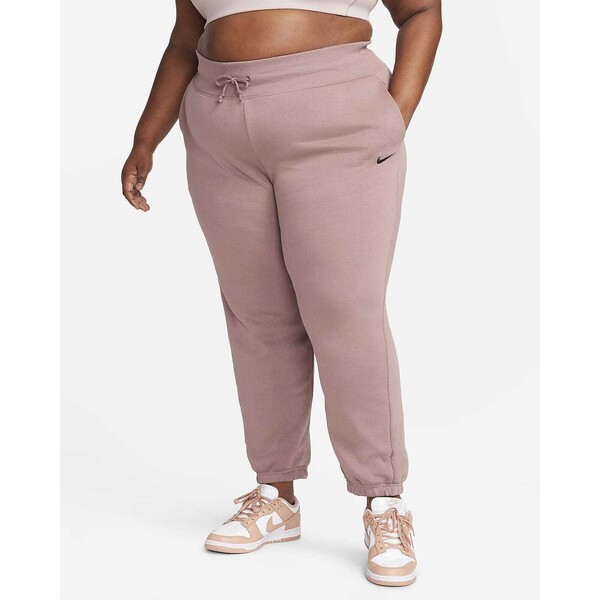 Damskie spodnie dresowe o kroju oversize i wysokim stanem (duże rozmiary) Nike Sportswear Phoenix Fleece DV4919-208