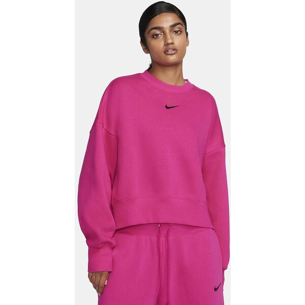 Damska bluza dresowa z półokrągłym dekoltem o dodatkowo powiększonym kroju Nike Sportswear Phoenix Fleece DQ5761-615