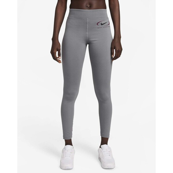 Damskie legginsy o pełnej długości z wysokim stanem i grafiką Nike Sportswear FN7699-084