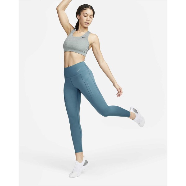 Damskie legginsy ze średnim stanem i kieszeniami o długości 7/8 zapewniające mocne wsparcie Nike Go DQ5692-440