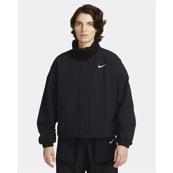 Damska kurtka z tkaniny z dzianinową podszewką Nike Sportswear Essential DQ6846-010