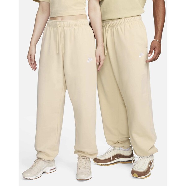 Damskie spodnie dresowe o kroju oversize ze średnim stanem Nike Sportswear Club Fleece DQ5800-126