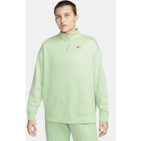 Damska dzianinowa bluza oversize z zamkiem 1/4 Nike Sportswear FZ4633-376