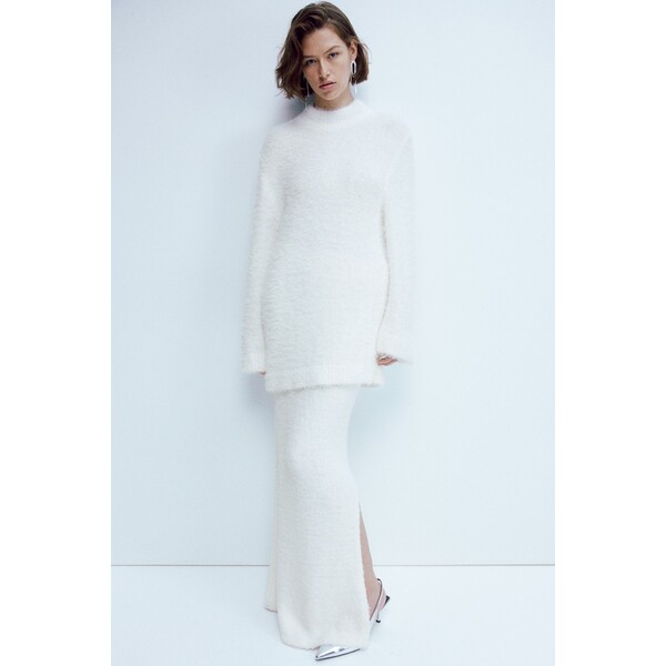 H&M Puszysty sweter oversize - 1204955003 Biały