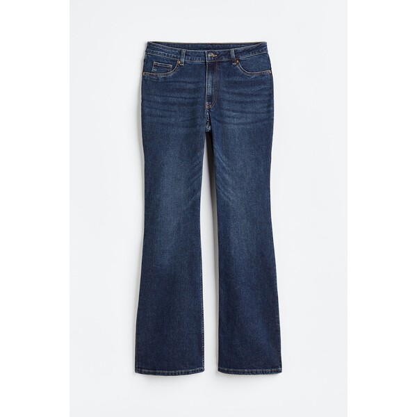 H&M H&M+ Flared High Jeans - 1134751002 Ciemnoniebieski denim