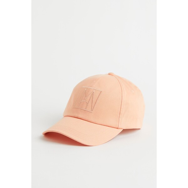 H&M Bawełniana czapka z daszkiem - 1036781002 Morelowy