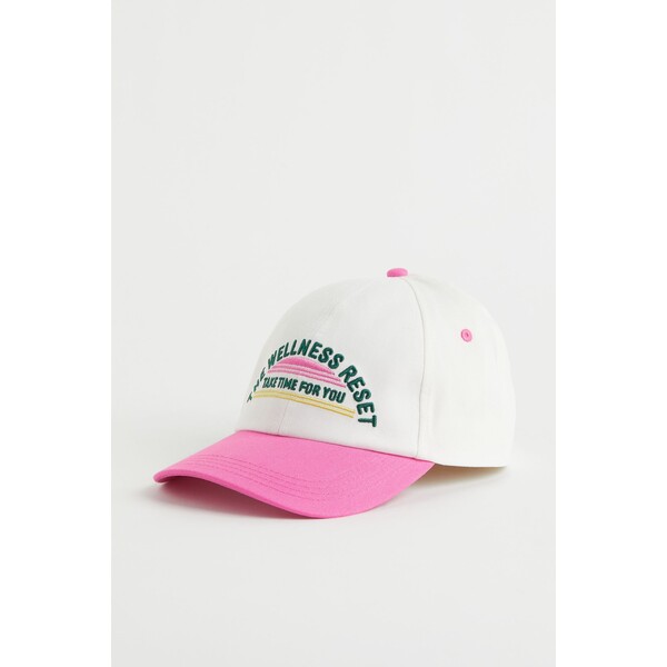 H&M Bawełniana czapka z daszkiem - 1036781002 Różowy/The Wellness Reset