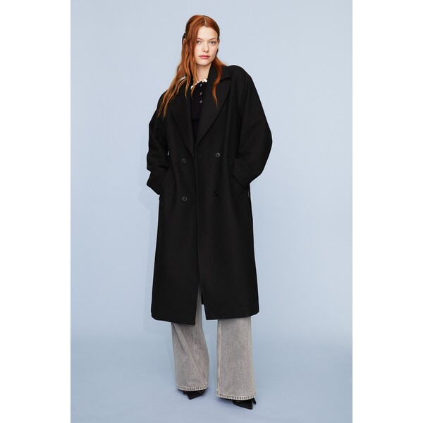 H&M Dwurzędowy płaszcz - 1185503002 Czarny