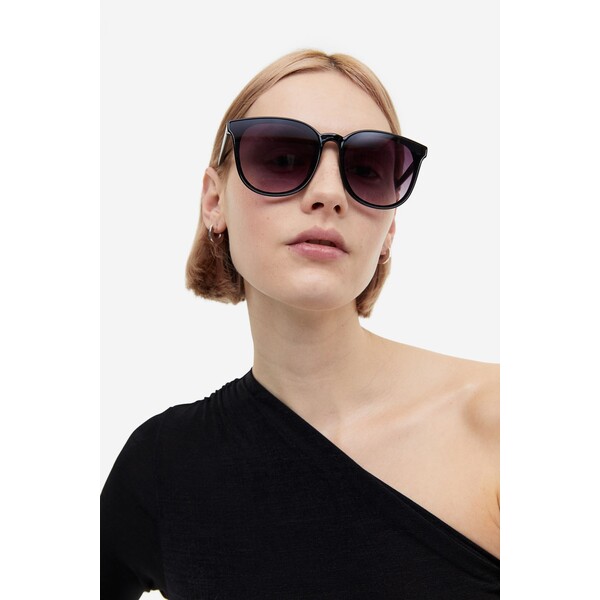 H&M Okulary przeciwsłoneczne - 0916335003 Czarny