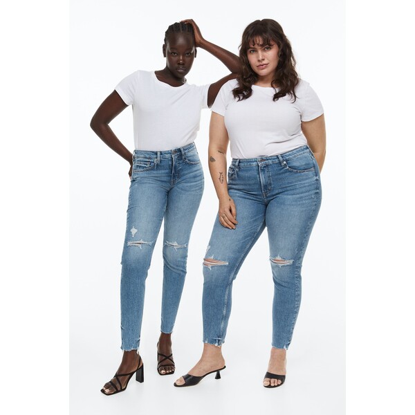 H&M Skinny Ankle Jeans - 1123821003 Niebieski denim