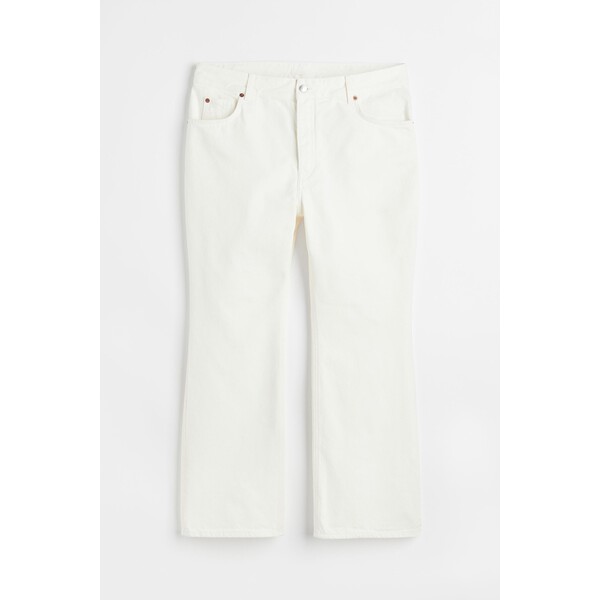H&M H&M+ Flared High Ankle Jeans - 1061747001 Biały