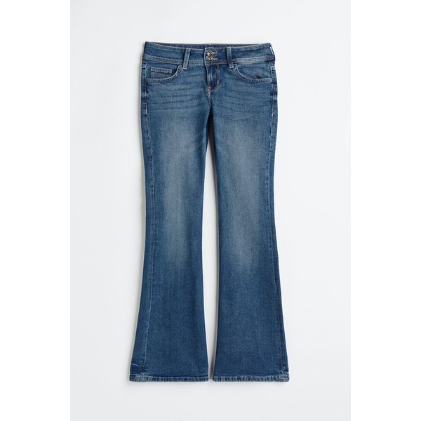 H&M Flared Low Jeans - 1095905002 Niebieski denim