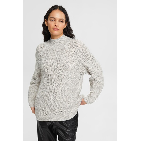 Esprit Sweter z półgolfem z ażurowej dzianiny 102EE1I316_264