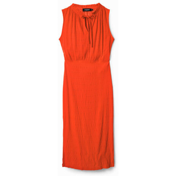 Desigual Sukienka średniej długości z teksturowanej tkaniny 22WWVWX57025
