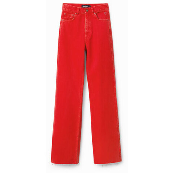 Desigual Spodnie dżinsowe z szerokimi nogawkami 22WWDD123080