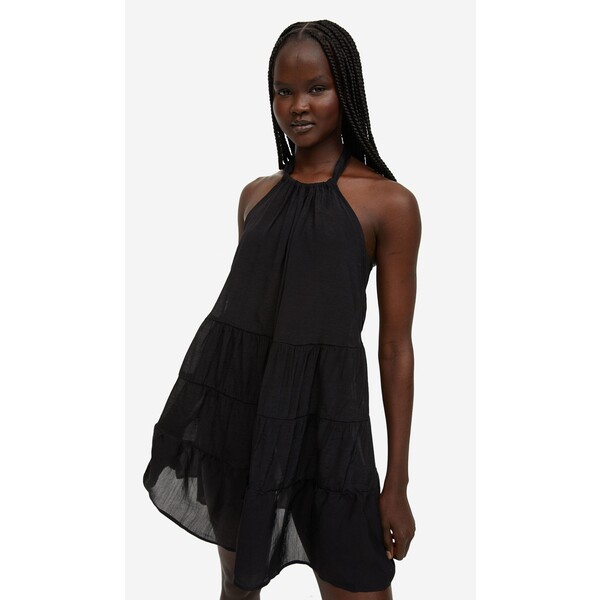 H&M Plażowa sukienka z mocowaniem na karku - 1182677002 Czarny
