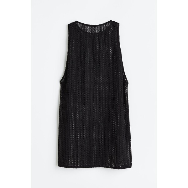 H&M Sukienka plażowa o wyglądzie szydełkowej robótki - 1116982001 Czarny