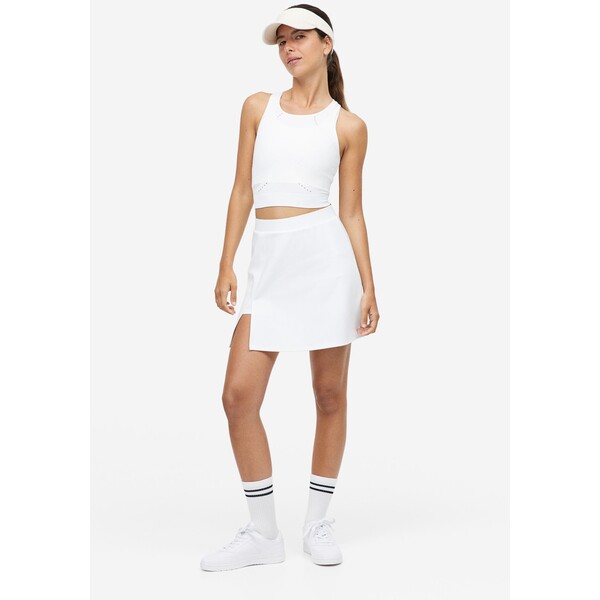 H&M Spódniczka tenisowa - 1045602002 Biały