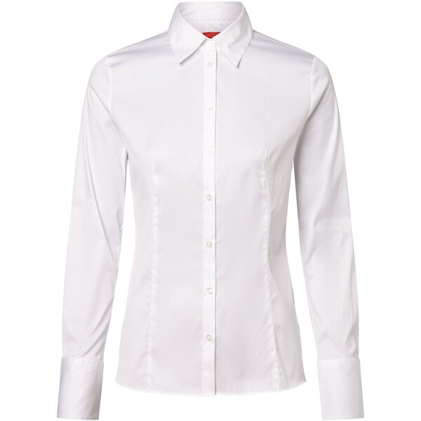 HUGO Bluzka damska – łatwa w prasowaniu – The Fitted Shirt 459620-0001