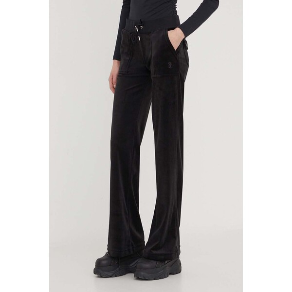 Juicy Couture spodnie dresowe welurowe JCSEBJ001.101