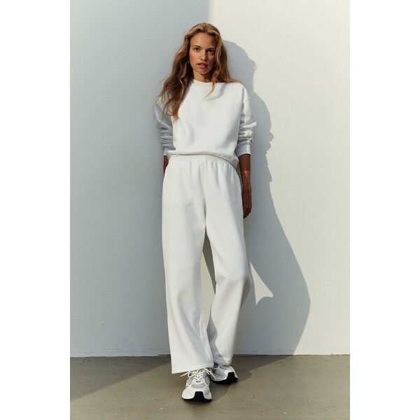 H&M Spodnie dresowe - 1193602002 Biały