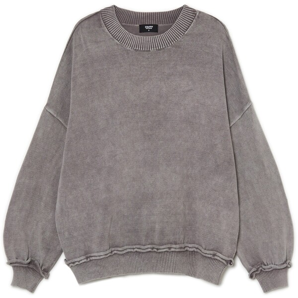 Cropp Szary bawełniany sweter 0053Z-09M