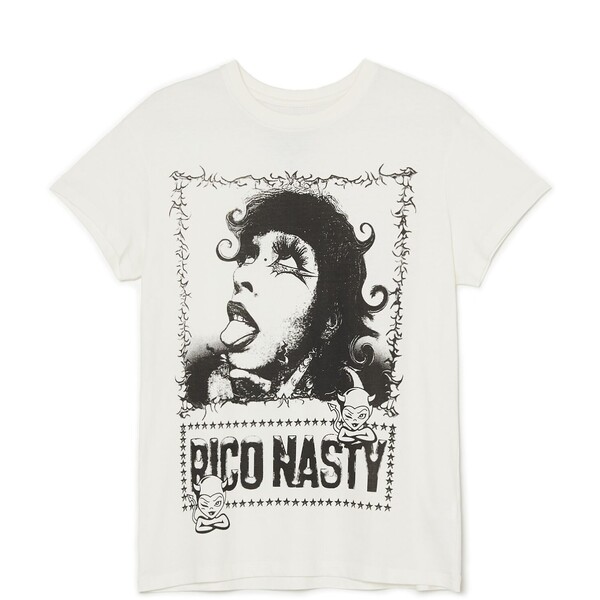 Cropp T-shirt oversize z nadrukiem Rico Nasty 0175Z-00X