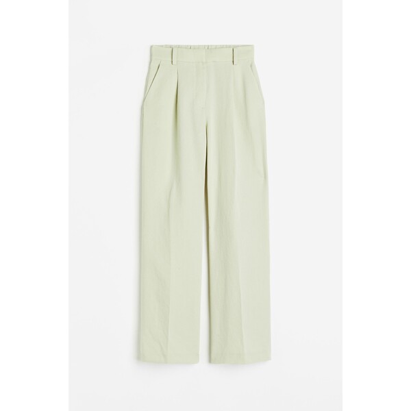 H&M Eleganckie spodnie - 1096238014 Jasnozielony
